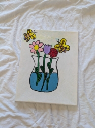 Váza s kytičkama - prodejce: 1594 